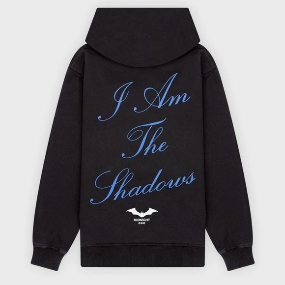 Batman X Midnight Studios Midnight Art DEPT Black Hoodie Oversized Cotton L/XL - Picture 2 of 14